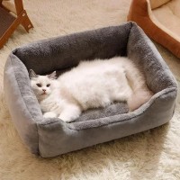 Petbedony Orthopedic Cat and Dog Bed - Supportive, Memory Foam Bed for Pets, Removable Cover, and Anti-Skid Base