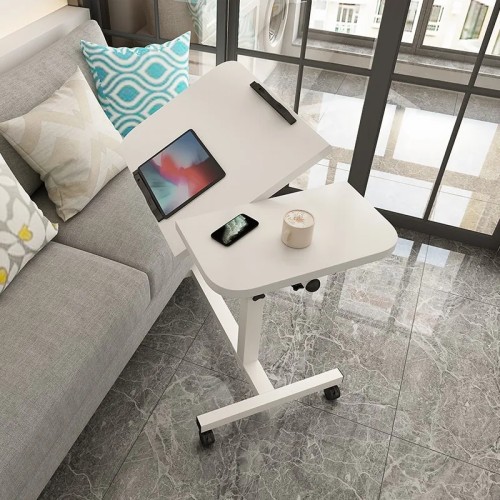 Petbedony Multi-Functional Portable Desk - Foldable Laptop Stand with Built-in Mouse Pad, Cup Holder, and Storage Drawer